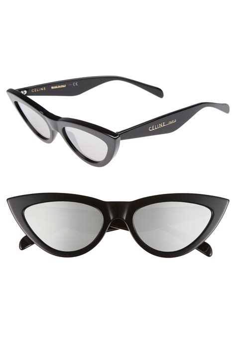 cat eye celine sunglasses|Celine 56mm cat eye sunglasses.